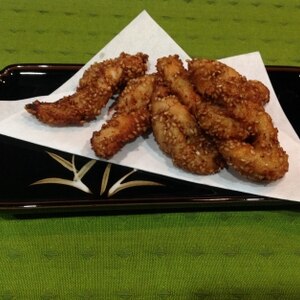 鶏肉のねじり揚げ